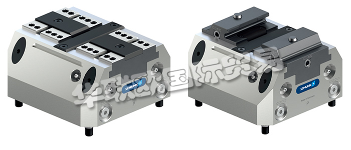 雄克二爪氣缸中的TANDEM系列氣動夾具可在受限空間內實現高夾持力。廣泛的產品范圍,其中包括氣動夾具,具有標準夾爪行程、長行程、利用固定夾爪進行夾持、卡爪快換系統或感應式卡爪監控,始終提供最適合您應用的產品。雄克二爪氣缸有極其緊湊的設計,高達 55 kN 的極高夾持力,夾持力可通過氣壓調節,中央機床側中央潤滑,標配為兩個爪接口。